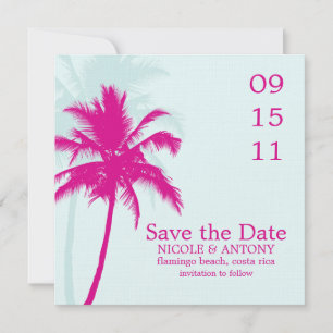 Palm Trees Wedding Save the Date