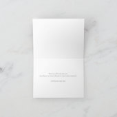 Palm Trees Wit & Goud Elegant Dank u kaart (Binnen)