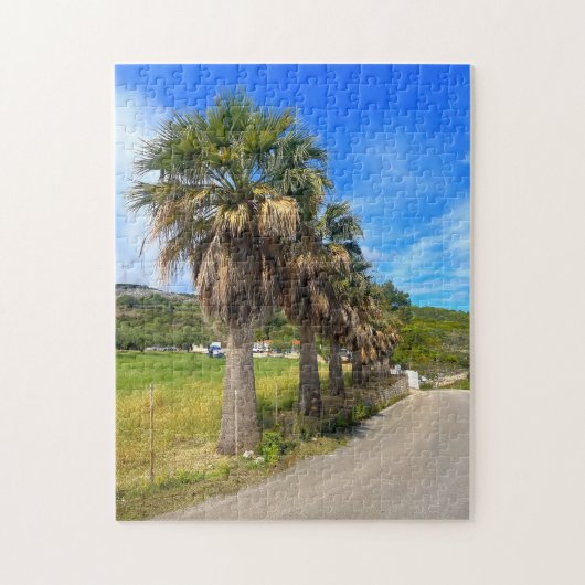 Palm Trees Zakynthos Griekenland Legpuzzel (Verticaal)