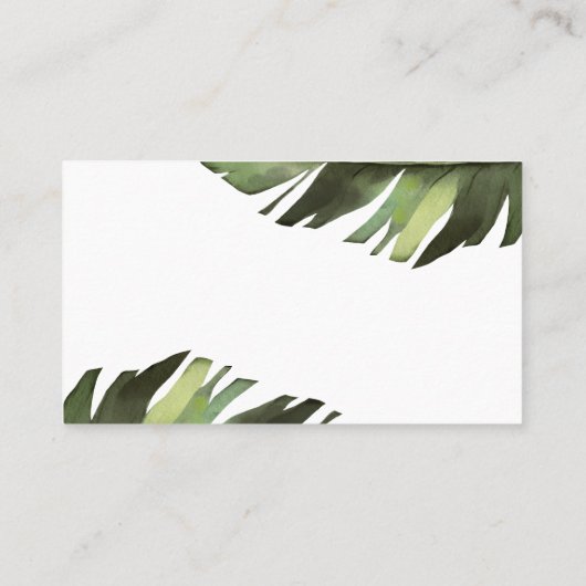 Palm Tropical Combien de baisers Douche Carte de j (Dos)