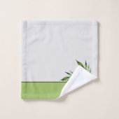 Palm Tropical Feuille Motif Côtier Serviette Se (Gant de toilette)
