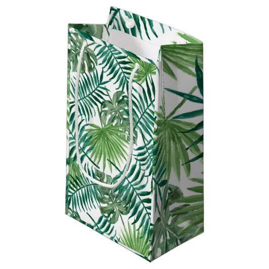 Palm Tropical moderne Feuille petit sac cadeau (Devant Angle)