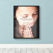 Palm van zijn handen GEDICHT 4 CANVAS CANVAS PRINT (Insitu (Houten vloer))