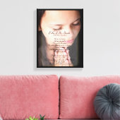 Palm van zijn handen GEDICHT 4 CANVAS CANVAS PRINT (Insitu (Woonkamer))