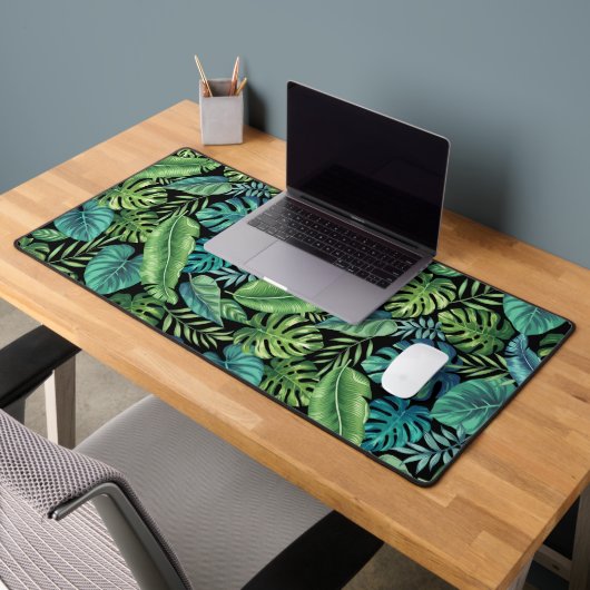 Palm vert et Turquoise Tropical Banana Monstera Fe (Bureau 2)