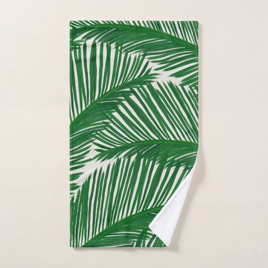 Palm vert moderne (Serviette à main)