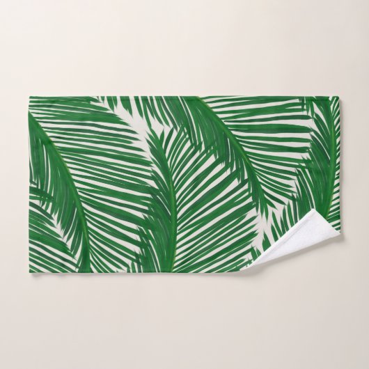 Palm vert moderne (Serviette à main)