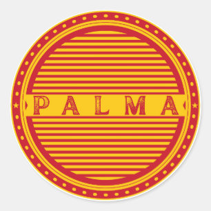 Palma City Pride Embleem – Spaanse Identiteit Ronde Sticker