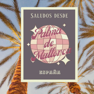 Palma de Mallorca España retro Briefkaart