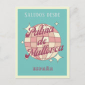 Palma de Mallorca España retro  Briefkaart (Voorkant)
