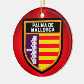 Palma de Mallorca Flag Keramisch Ornament (Links)