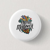 Palma de Mallorca Ronde Button 3,2 Cm (Voorkant)