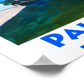 Palma de Mallorca Spain Retro Poster (Hoek)