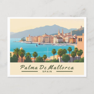Palma de Mallorca Spanje Pastelreizen Briefkaart
