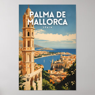 Palma de Mallorca Spanje Reizen Poster