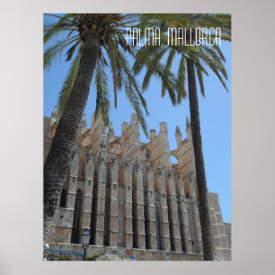 Palma Kathedraal Mallorca Spanje Vakantie Poster