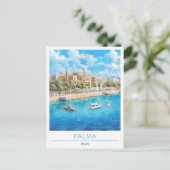 Palma Spanje Vintage Reizen Briefkaart (Staand voorkant)