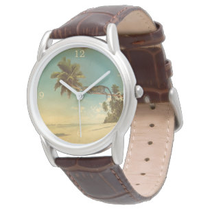  palmbad met luipaard horloge