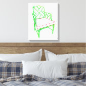 Palmband canvas afdruk (Insitu (Slaapkamer))