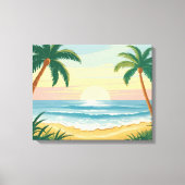 Palmband Canvas Afdruk (Voorkant)