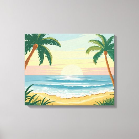 Palmband Canvas Afdruk (Voorkant)
