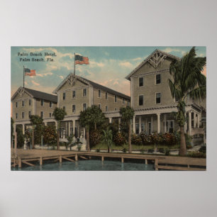Palmbedekking, FL — Uitzicht buitenzijde palmbed Poster