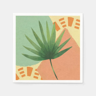 Palmblad Abstracte vormen Servet