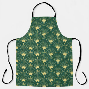 Palmblad: art deco patroon. schort