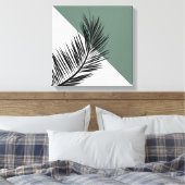 Palmblad Canvas Afdruk (Insitu (Slaapkamer))