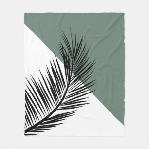 Palmblad Fleece Deken