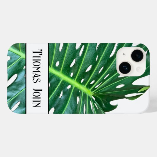 Palmblad, tropisch gebladerte, oerwoud regenwoud Case-Mate iPhone case (Achterkant (horizontaal))