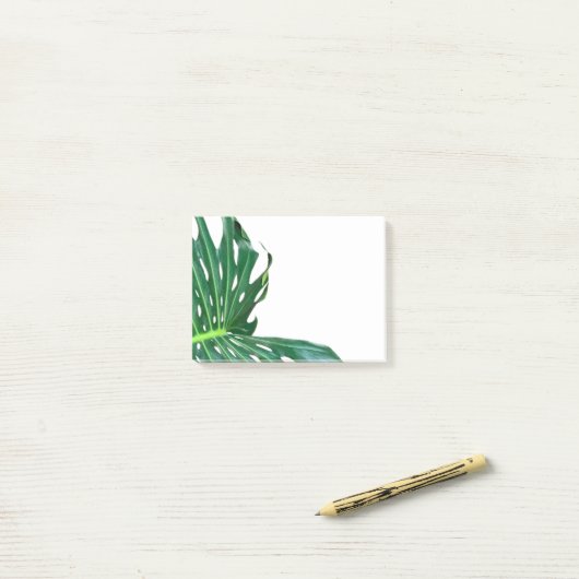 Palmblad, tropisch gebladerte, oerwoud regenwoud post-it® notes (Op bureau)