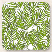 Palmbladeren Bier Onderzetter (Voorkant)