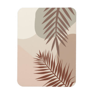 Palmbladeren, Boho Abstract Geometrische Kunst Magneet