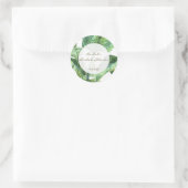 Palmbladeren botanisch vrijgezellenfeest gunst sti ronde sticker (Tas)
