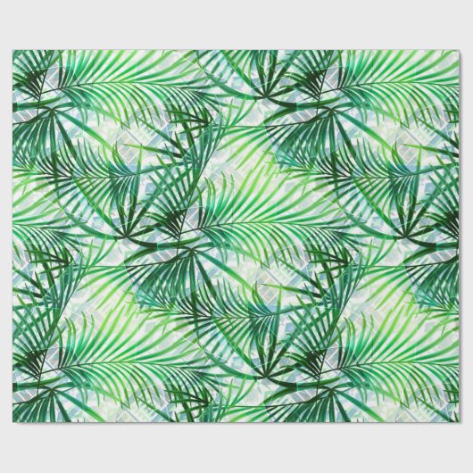Palmbladeren Cadeaupapier (Vlak)