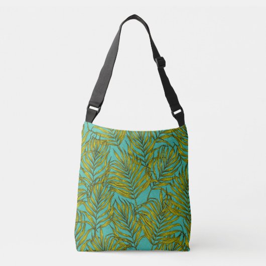 Palmbladeren Crossbody Tas (Voorkant)