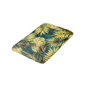 Palmbladeren: donker  tropisch badmat (Gekanteld)