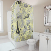 Palmbladeren . douchegordijn (In situ)