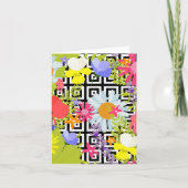 Palmbladeren en -bloemen kaart (Voorkant)