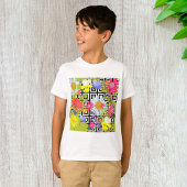 Palmbladeren en -bloemen t-shirt