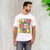 Palmbladeren en -bloemen t-shirt