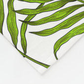 Palmbladeren Fleece Deken (Hoek)