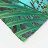 Palmbladeren Fleece Deken (Hoek)