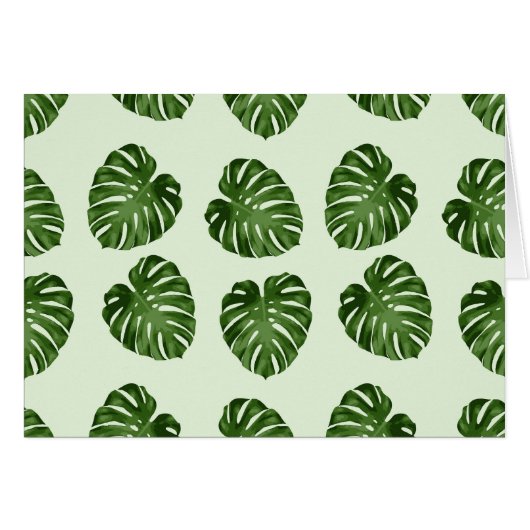 Palmbladeren, groene bladeren, tropisch patroon (Voorkant Horizontaal)