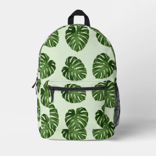 Palmbladeren, groene bladeren, tropisch patroon bedrukte rugzak