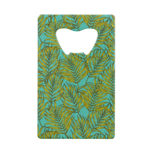 Palmbladeren Kredietkaart Flessenopener (Achterkant)