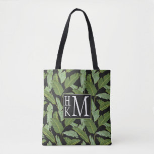 Palmbladeren Monogram Tote Bag