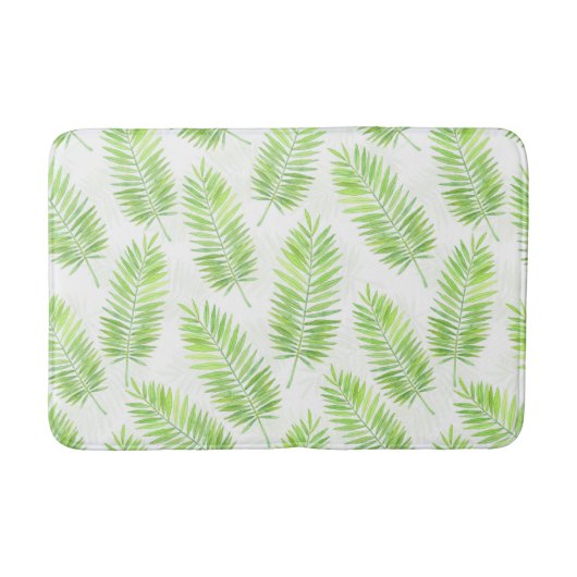 Palmbladeren patroon badmat (Voorkant)