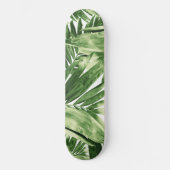 Palmbladeren Patroon Liefde #2 #tropical #wall #de Skateboard (Voorkant)